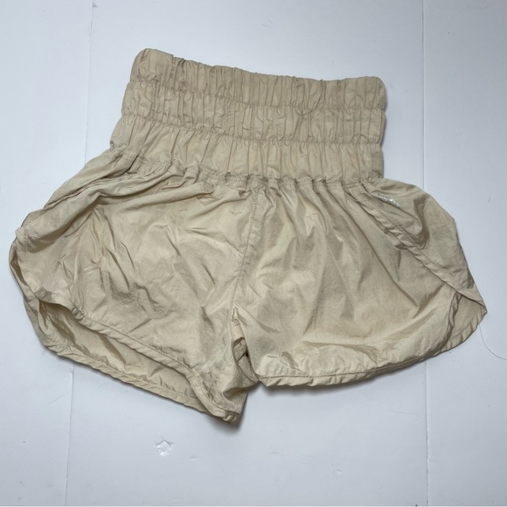 free people movement the way home shorts beige size x-small running exercise
